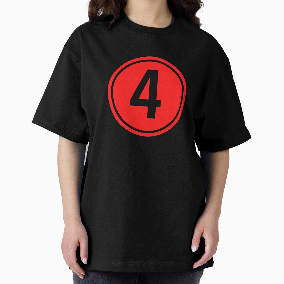 Big Red Dot Number 4 by NECHSTORE
