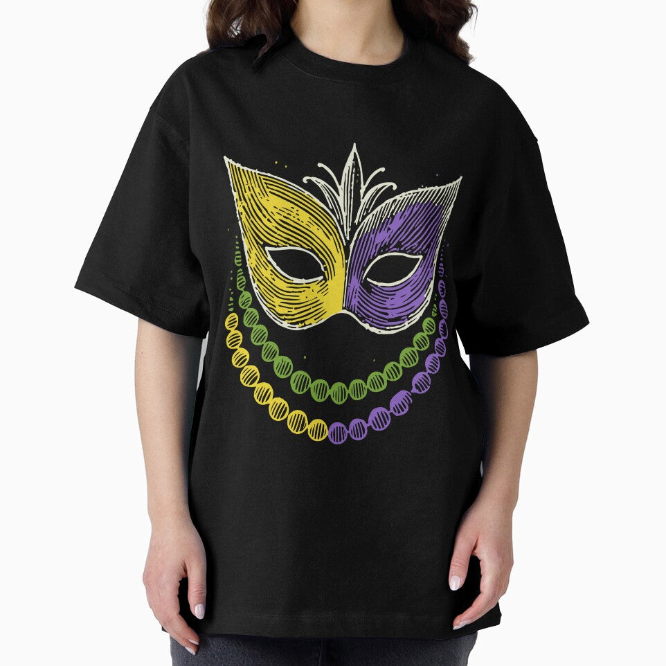 Mardi Gras Mask With Beads by LuminOrb