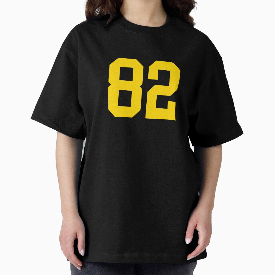 Bold Yellow Sport Number 82 by NECHSTORE