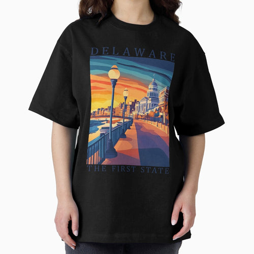 8 Delaware Travel Poster by Lucy Goosy Art