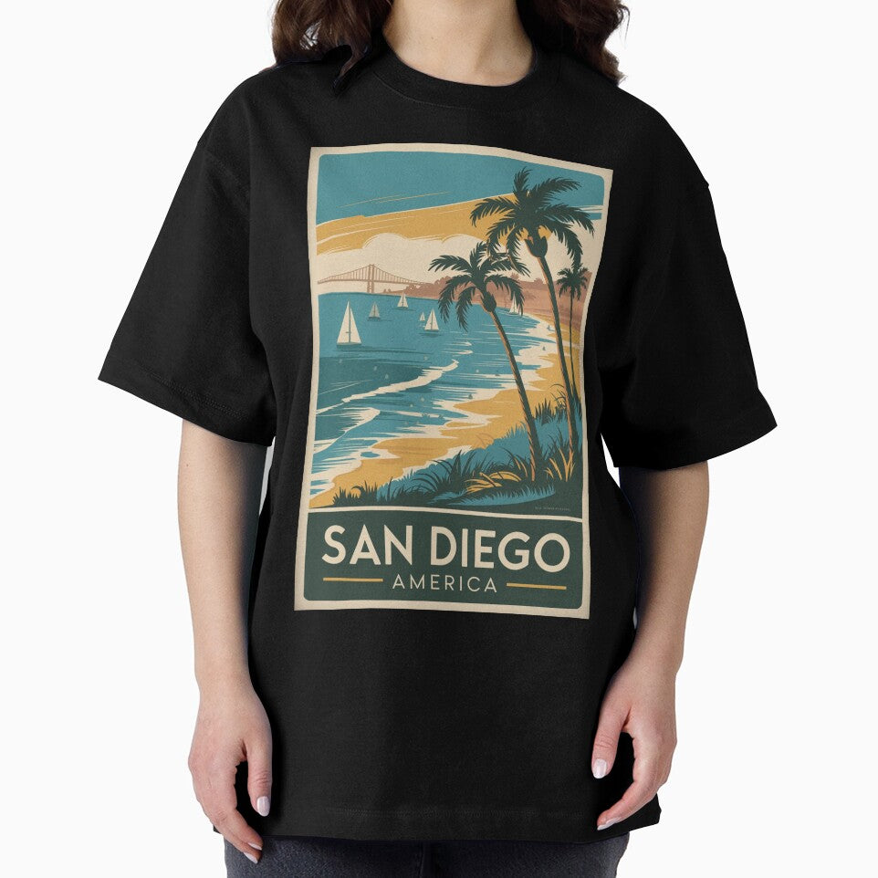 San Diego Vintage Travel Poster by TravelerRat
