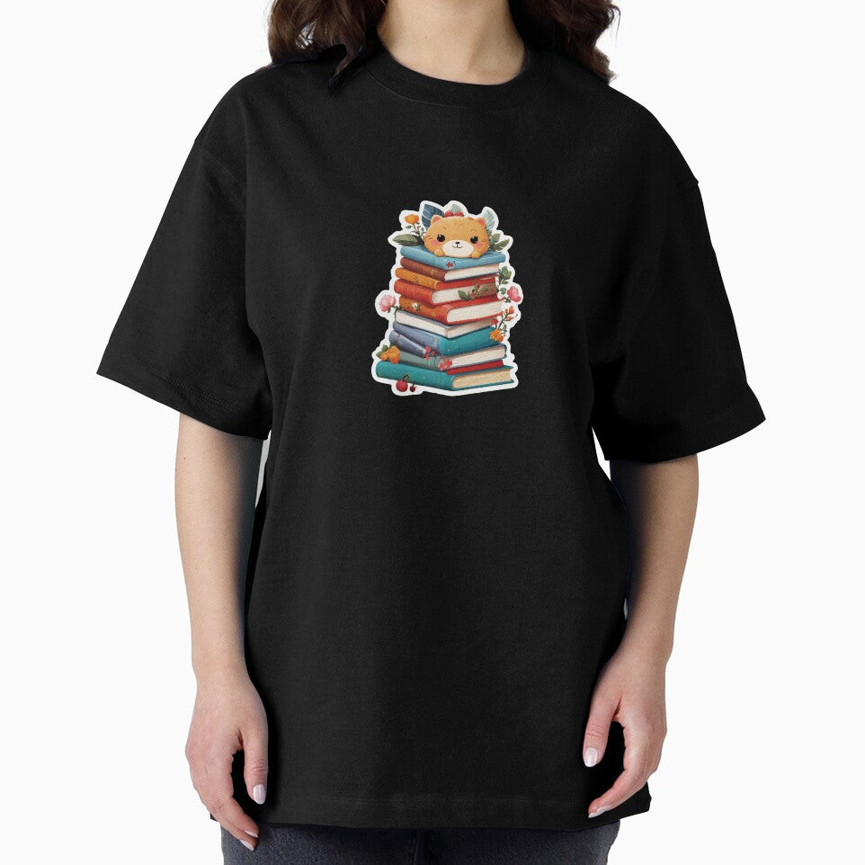 Charming Page Pal: Whimsical Book Stack Buddy by Aymanejed