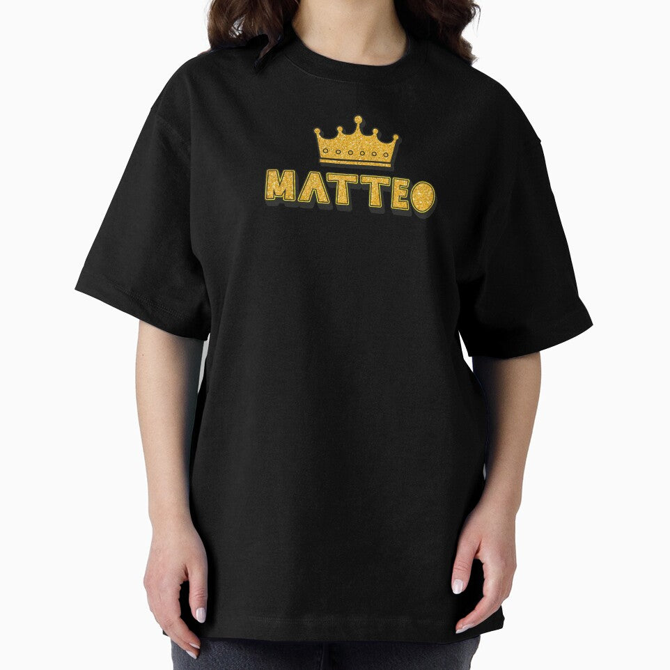 Matteo Personalized Name With Crown - Cool & Funny Custom Gift for Men and Boys by Oussinc