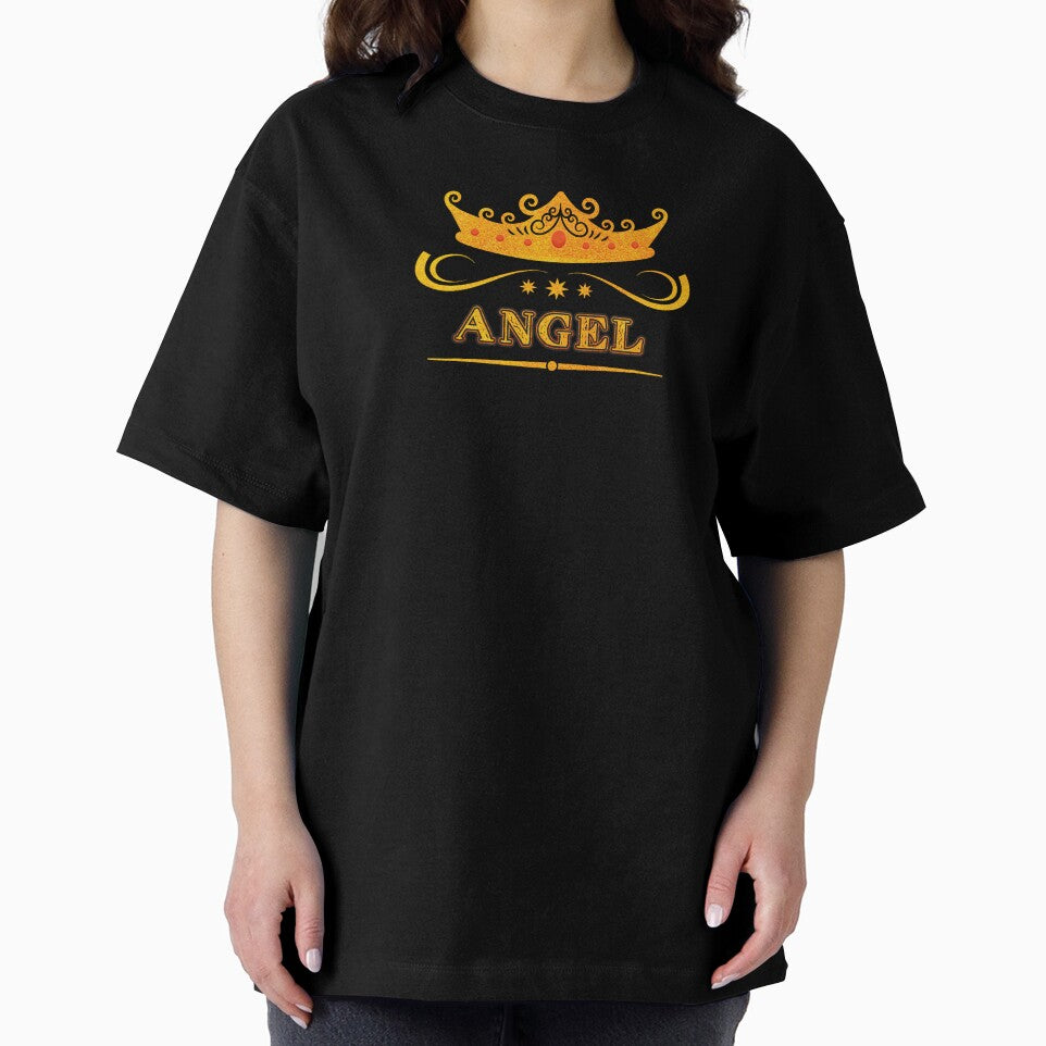 Angel Personalized Name With Crown - Cool & Custom Gift for Girls, Teens by Oussinc