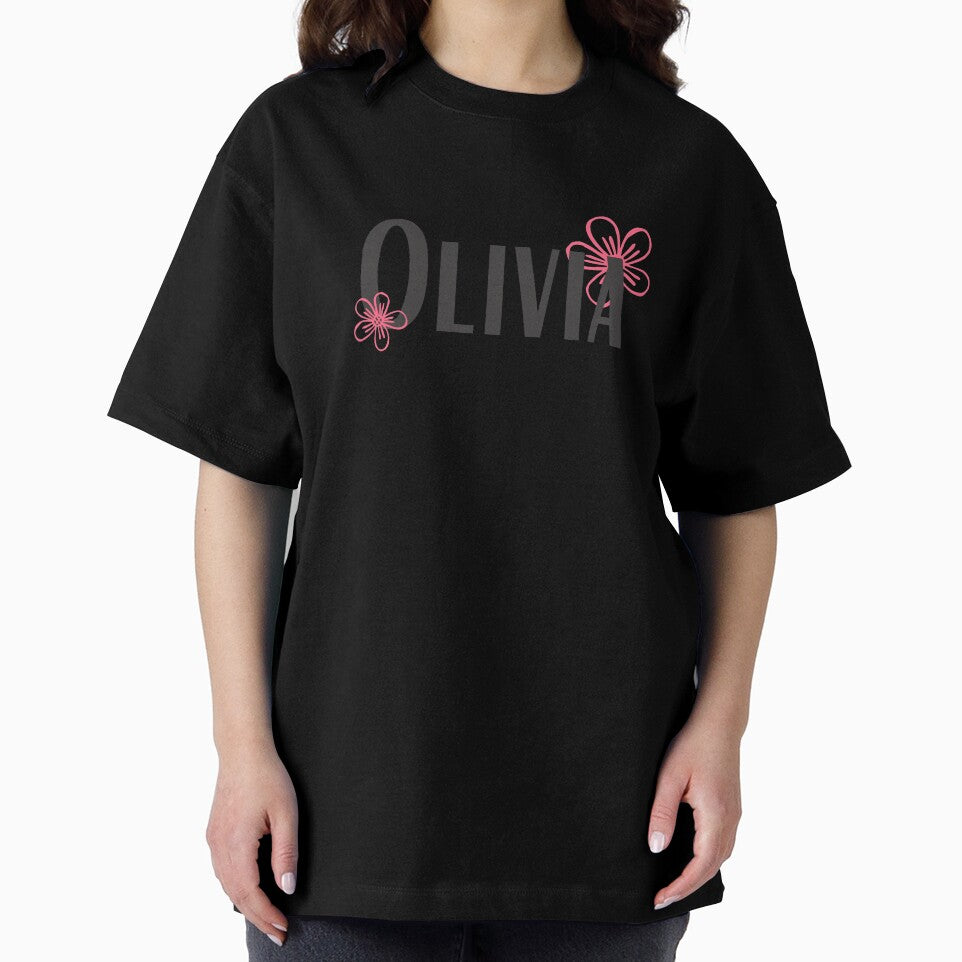 OLIVIA Name with flowers by Rocky Designs