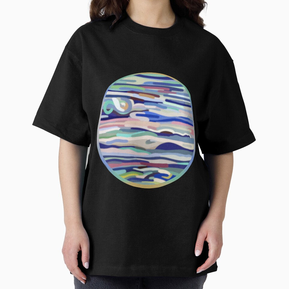 UV Jupiter - Digital Painting - Colorful Trippy Lines - Round Transparent Background for Customization or Stickers by Lucidesigns