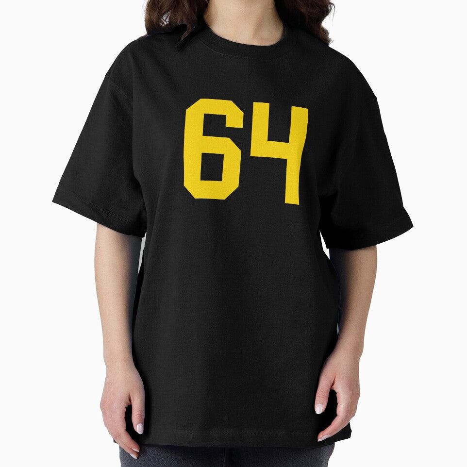 Bold Yellow Sport Number 64 by NECHSTORE