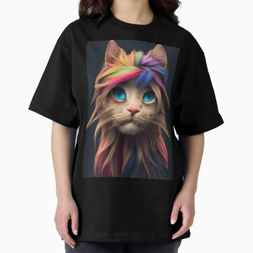 Abstract Colorful Cat Face Art by NTGUILTY