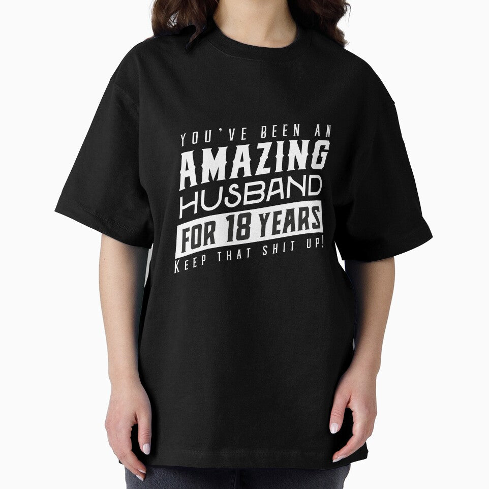 You’ve Been An Amazing Husband for 18 Years Keep That Shit Up, Wedding Anniversary Gift, Funny Anniversary Gift For Husband, Anniversary Gift For Husband by Orange Pieces