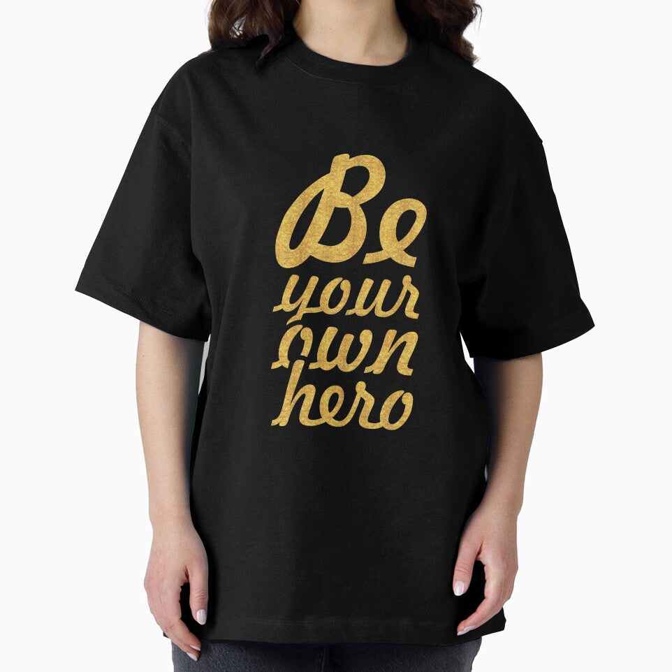 Be your own hero - Life Inspirational Quote by Powerofwordss