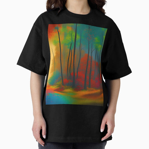 A forest full of trees in bright colors by brandway