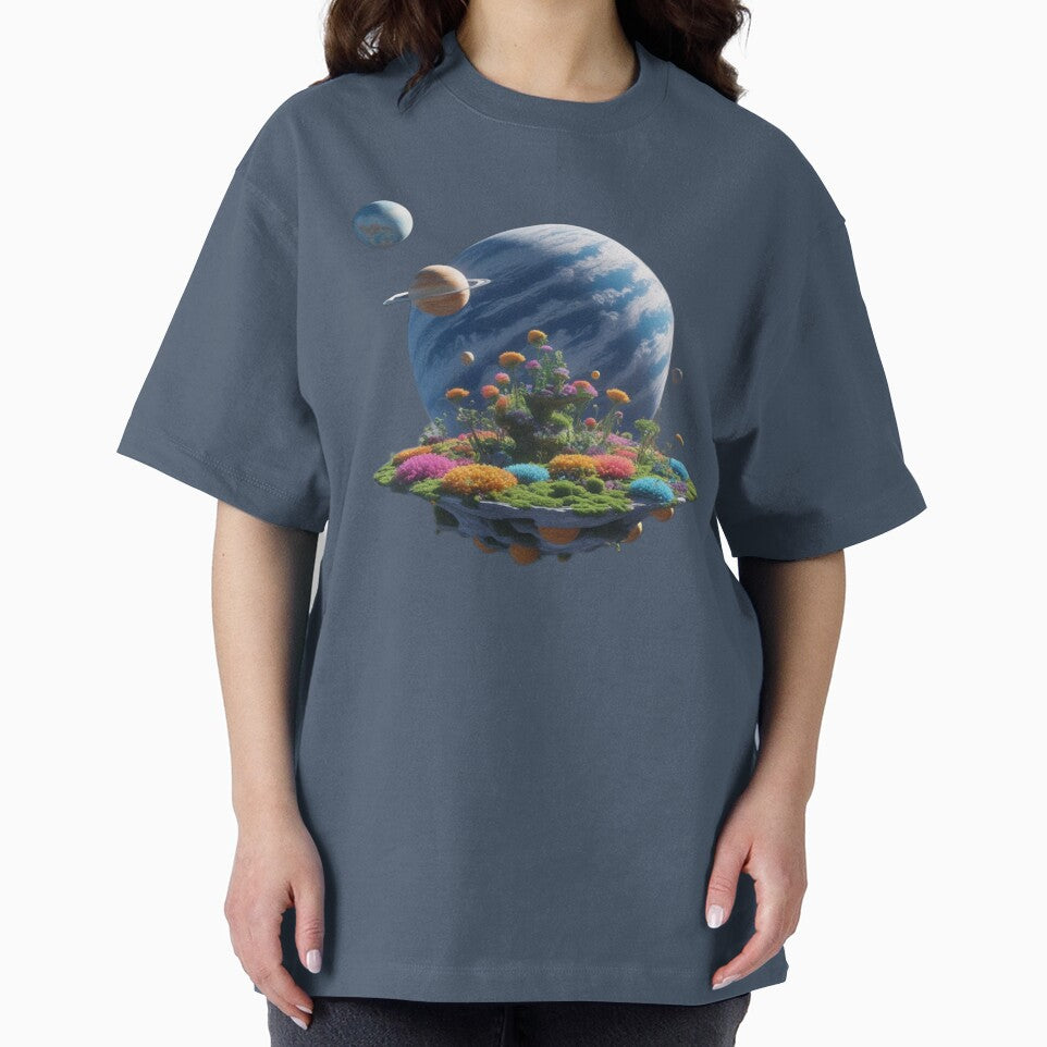 Planet garden floating in universe by kidoramagic
