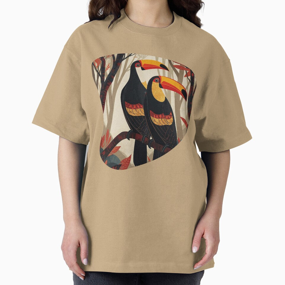 Amazon Toucans – Contemporary Tropical Bird Art by BrazilArtShop