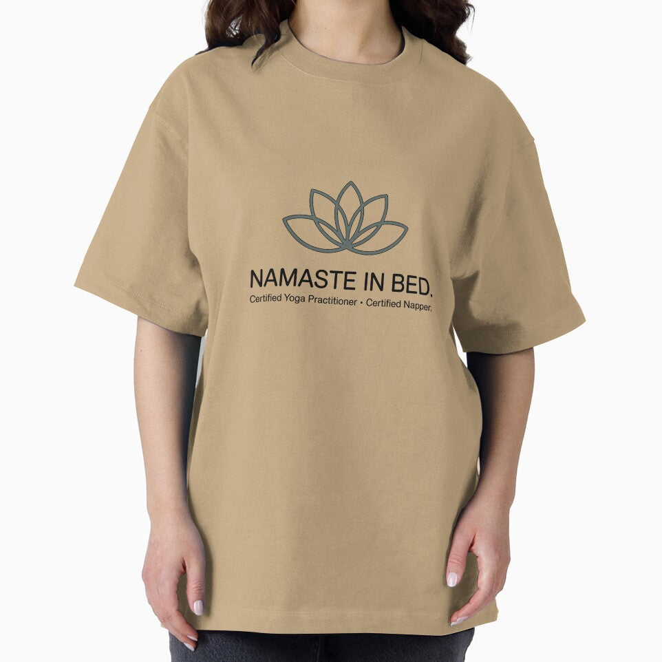 Funny Namaste In Bed Yoga Lotus Flower Napper Quote by Enea Kelo