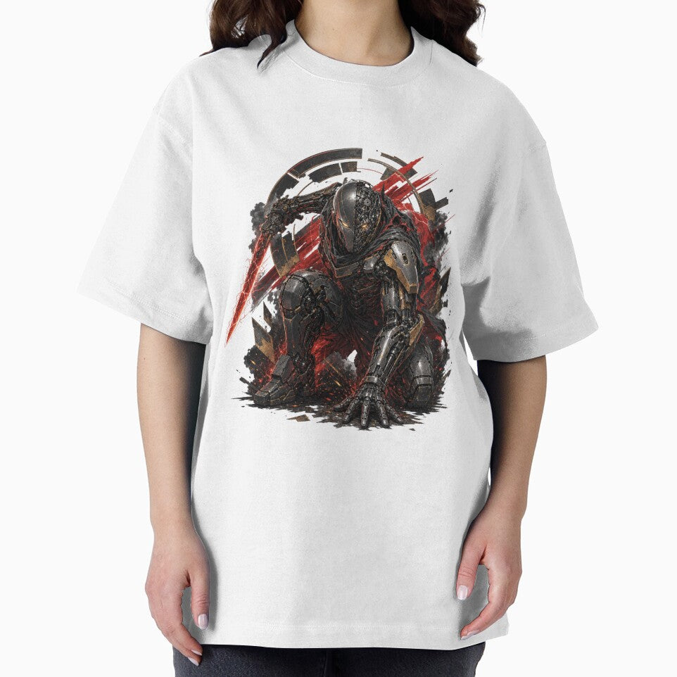 Cyber Sentinel Robot Energy Blade Sci Fi Graphic by Samael&