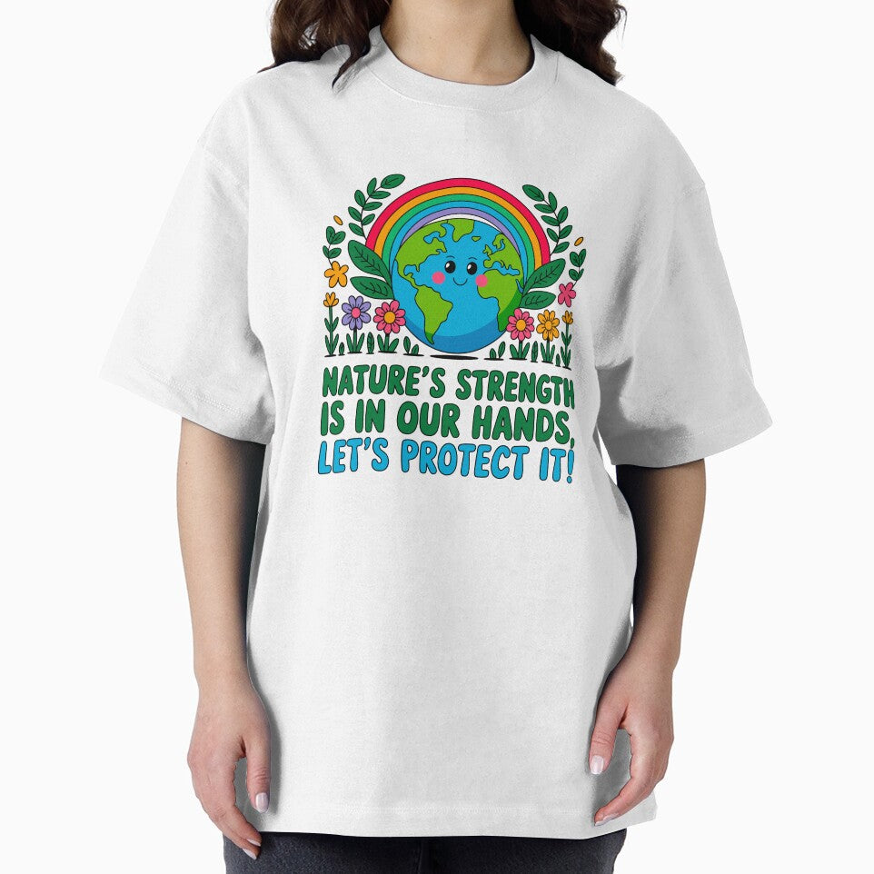 Nature's Strength Is In Our Hands, Let's Protect It! Earth Day Environmental Conservation by artcultreone
