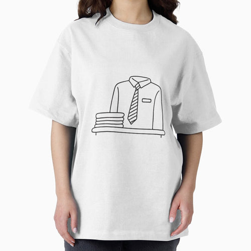 A tie draped over a chair beside a folded shirt by rasagamastore