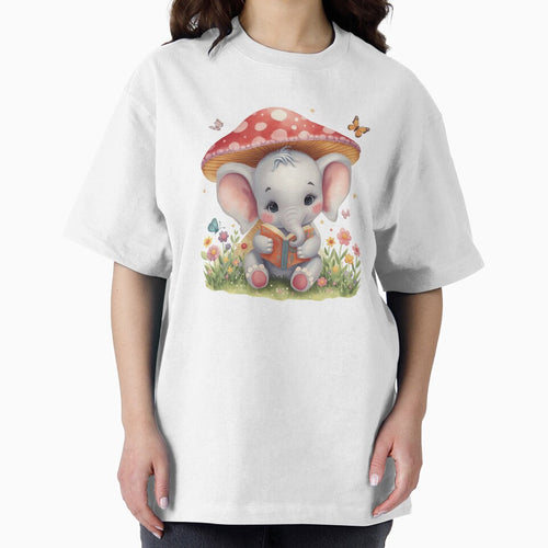 A Cute Baby Elephant - Reading Pastel Colors, Sticker by DigitfanStudio