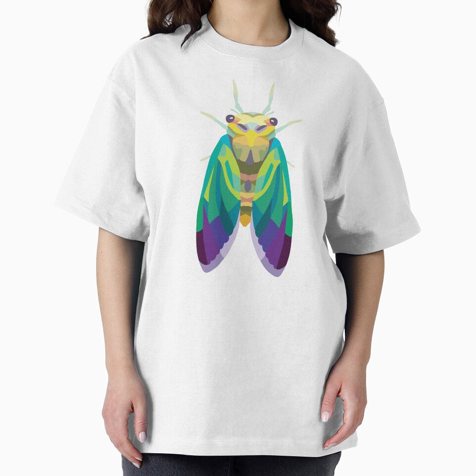 Colorful cicada insect illustration by LeatherLilacs