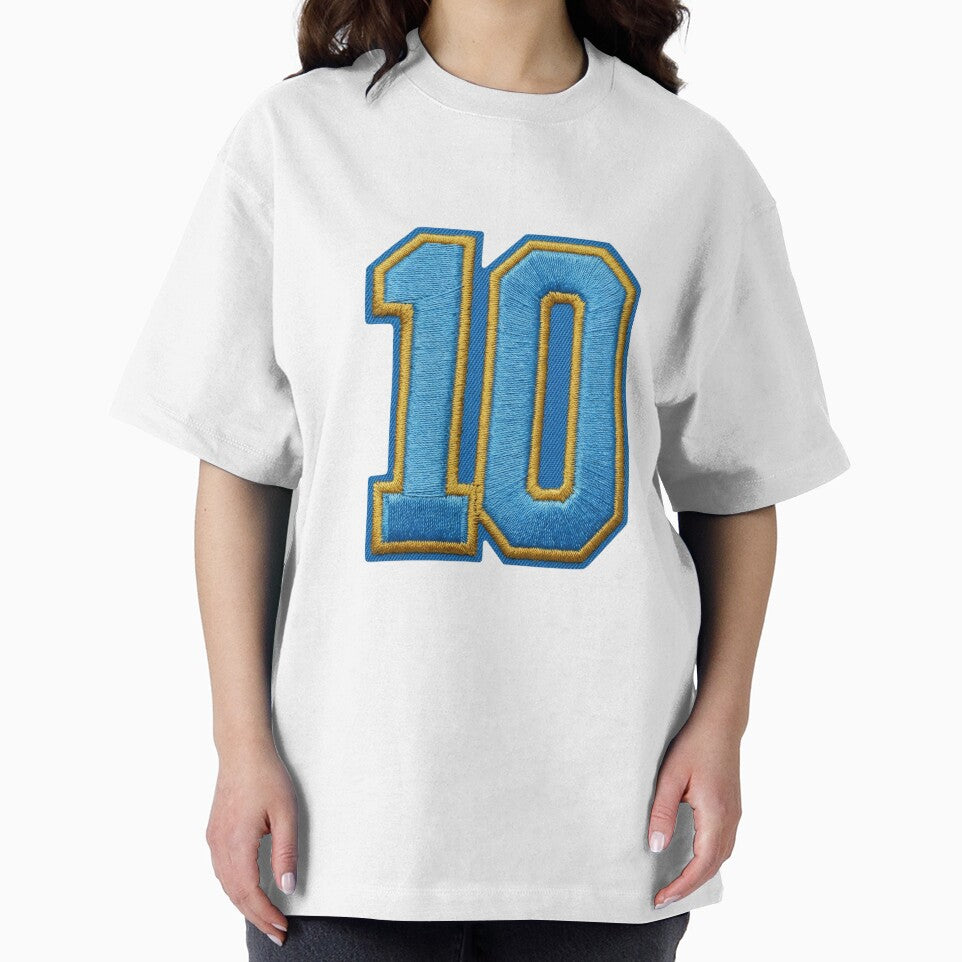 Embroidered Number 10 Patch - Football Jersey Crest by VisualStudio97