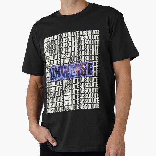 Absolute Universe Grid Typography – Bold Modern Text & Galaxy Core Design by ArtsyExplorer