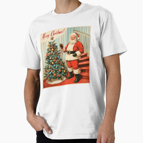 50's Vintage retro santa claus with christmas tree by The Art of Kkatarynka