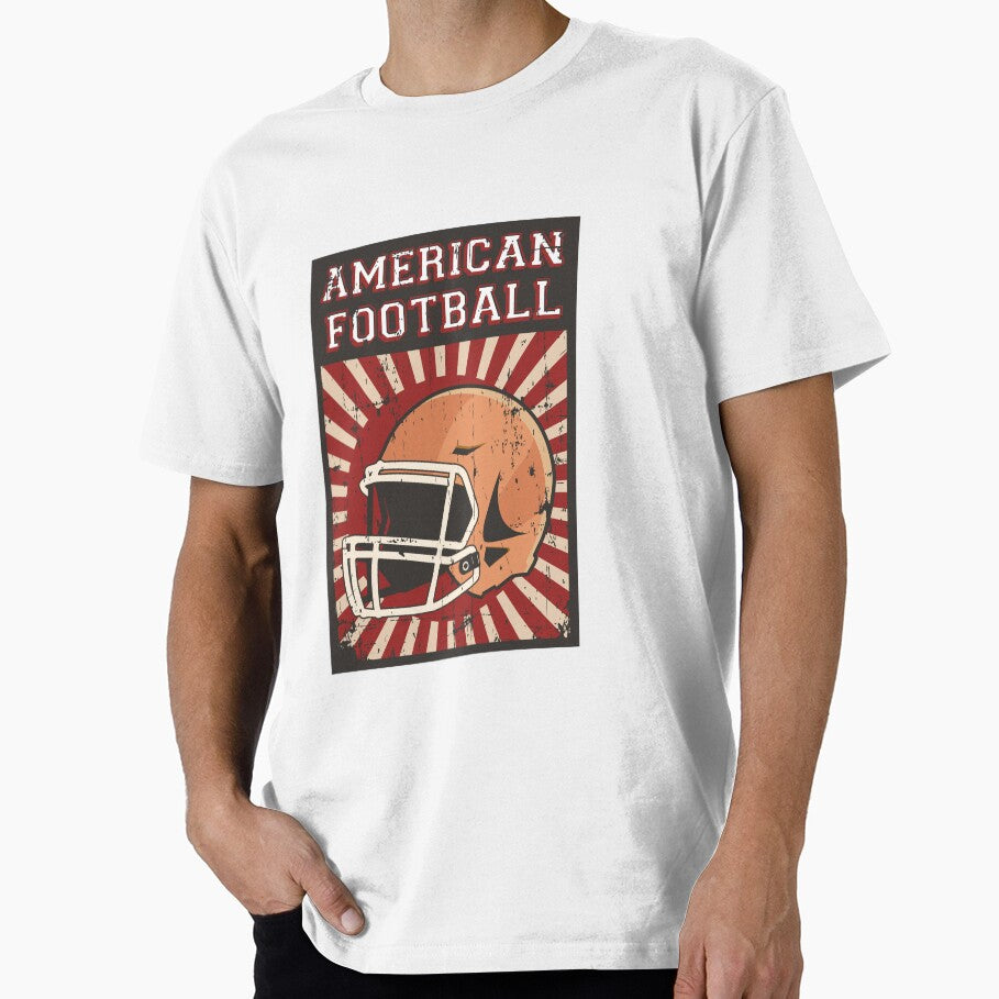 American Football Helmet Poster red by OikieToikie