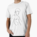 Male Upper Body Line Drawing by Aidanlangford