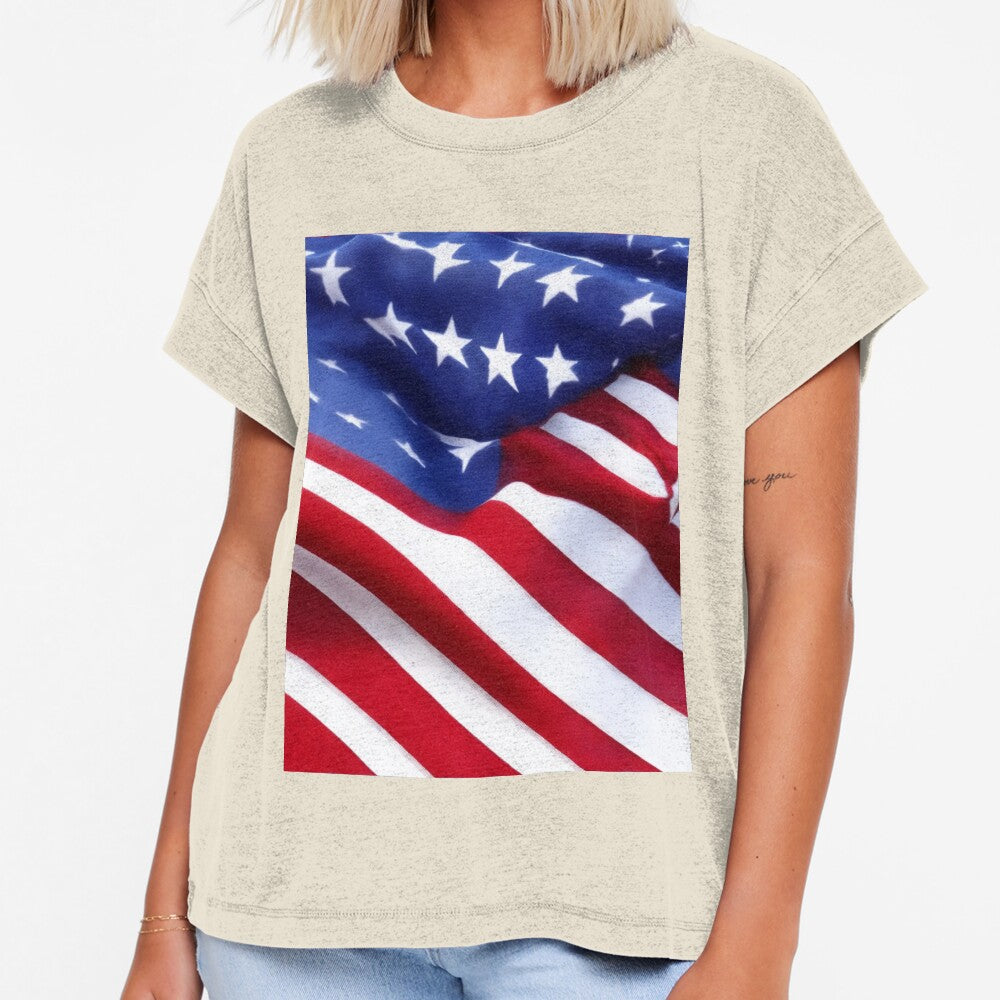 Stars and Stripes - Close-Up of the US Flag, Patriotic Elegance by Dubage603