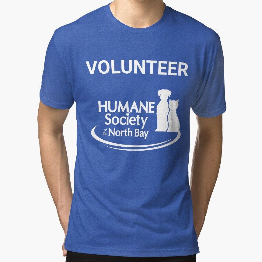 BACK WHITE logo with volunteer by Humane Society of the North Bay