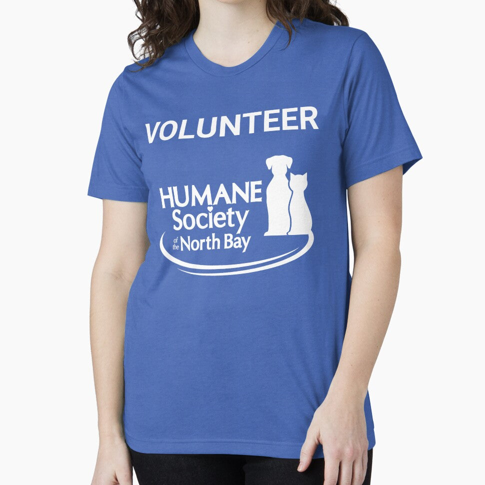 BACK WHITE logo with volunteer by Humane Society of the North Bay