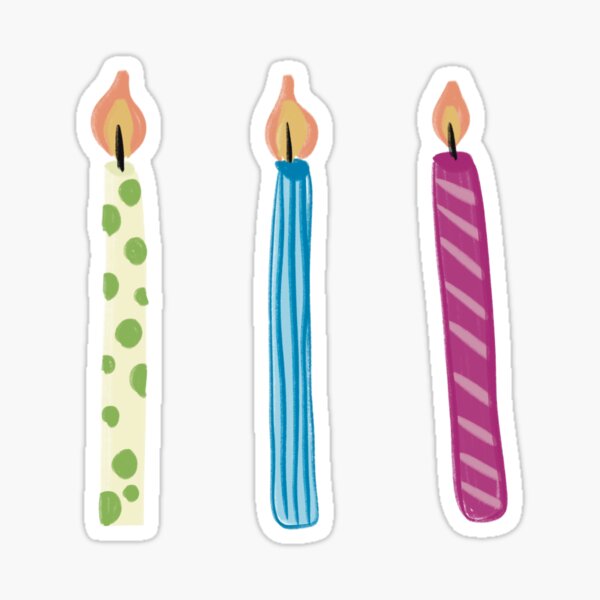Birthday Candles by Sophie Louise Arts