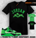Matching Travis Scott Jumpman Jack Green Spark Match Sneaker Shoe Hanging Tee (1)